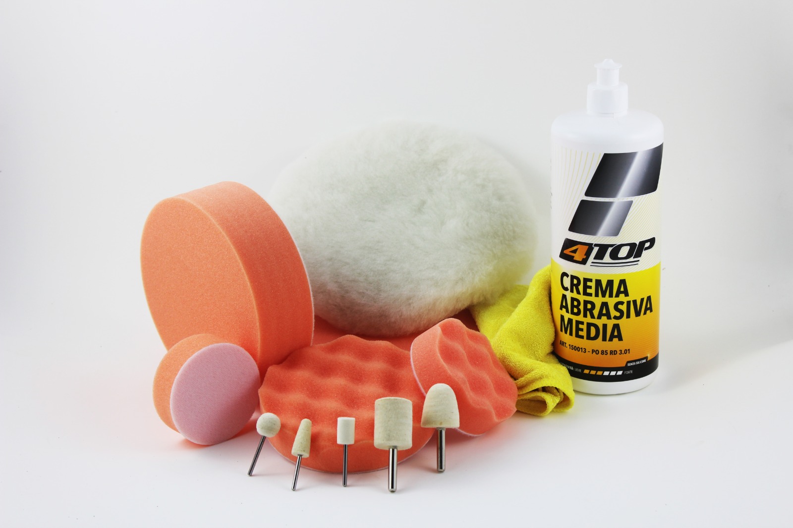 TAMPONI E PASTE ABRASIVE PER LUCIDATURA E FINIZIONE DELLE SUPERFICI